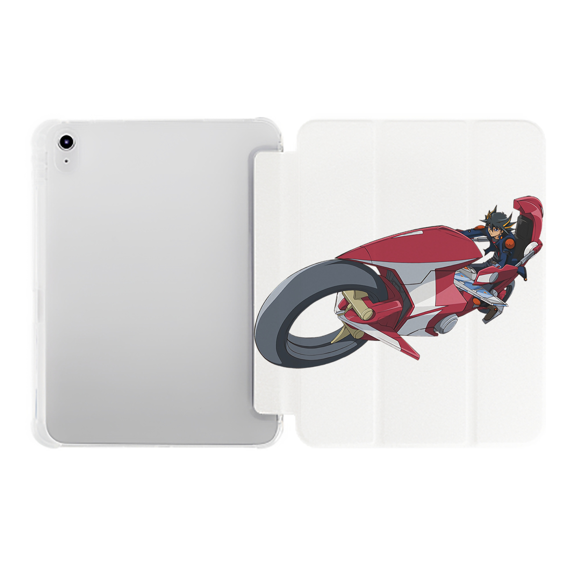 （画像用） 遊☆戯☆王 Yu-Gi-Oh! IPad ケース ペン収納付き 三つ折りスタンド PUレザー×シリコン 対応機種9.5/10.5/10.9インチ